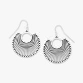 Open Fan Dangle Earrings