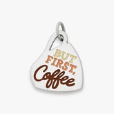 Enamel But First Coffee Charm