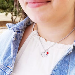 My Love Will Never End Heart Charm