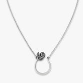 Rose Changeable Charm Holder Necklace
