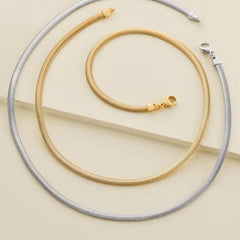 Rounded Herringbone Necklace
