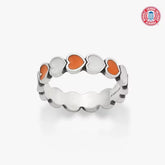 Enamel The University of Texas Connected Hearts Ring