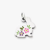 Enamel Floral Bunny Charm