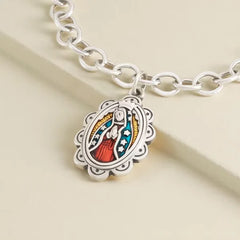 Enamel Virgin of Guadalupe Charm