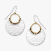 Hammered Eclipse Dangle Earrings