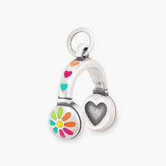 Enamel Love My Headphones Charm