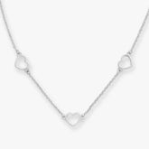Heart Station Charm Holder Necklace