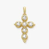 Antiquity Gemstone Cross Pendant