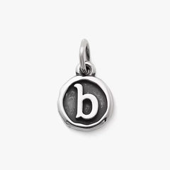 Vintage Type Initial Charm