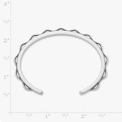 Scalloped Cuff Charm Bracelet