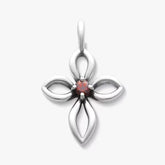 Avery Remembrance Birthstone Cross Pendant