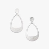 Hammered Open Drop Earrings