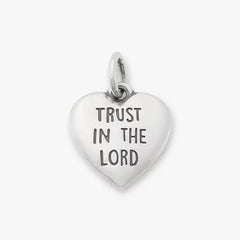 Trust in the Lord Heart Charm