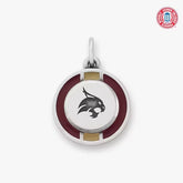 Enamel Texas State University School Spirit Charm