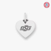 Oklahoma State University Small Heart Charm