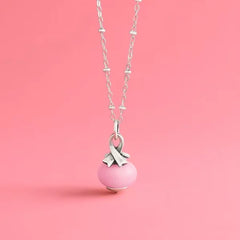 Awareness Ribbon Art Glass Charm