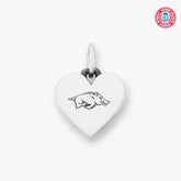 University of Arkansas Small Heart Charm