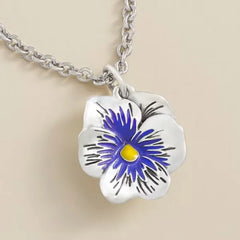 Enamel Pansy Charm