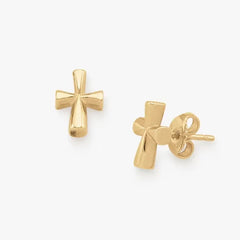 St. Teresa Cross Studs