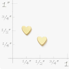 Tiny Heart Studs