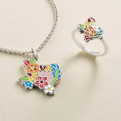 Enamel Texas Wildflower Ring