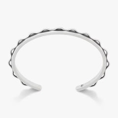 Scalloped Cuff Charm Bracelet