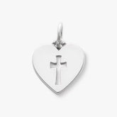 Crosslet Heart Charm