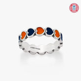 Enamel The University of Texas at San Antonio Connected Hearts Ring