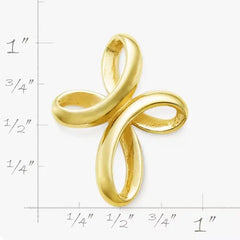 Eternal Ribbon Cross Pendant