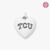 Texas Christian University Classic Heart Charm