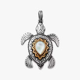 Sea Turtle Gemstone Pendant