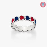 Enamel The University of Arizona Connected Hearts Ring