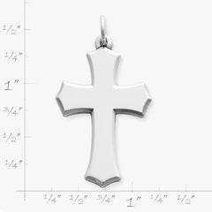 Beveled Clechee Cross Pendant