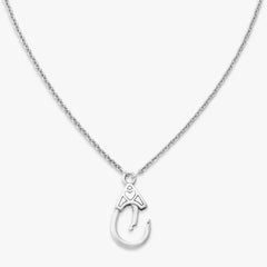 Traced Heart Changeable Charm Holder Necklace