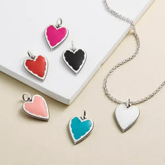 Enamel Heart Charm