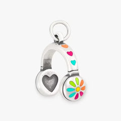 Enamel Love My Headphones Charm