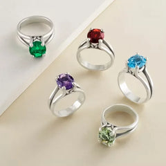 Oval Gemstone Ring
