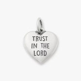 Trust in the Lord Heart Charm