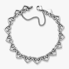 Heart Link Charm Bracelet
