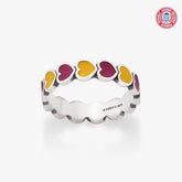 Enamel Arizona State University Connected Hearts Ring