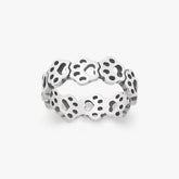 Connected Paw Prints Ring