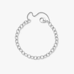 Twisted Wire Cable Charm Bracelet
