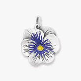 Enamel Pansy Charm