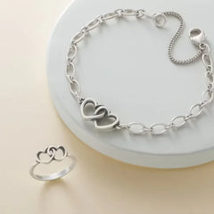 Two Hearts Together Ring