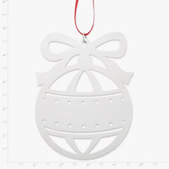 Christmas Bauble and Bow Ornament