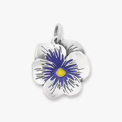 Enamel Pansy Charm