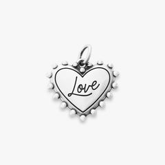 Beaded Heart Love Charm