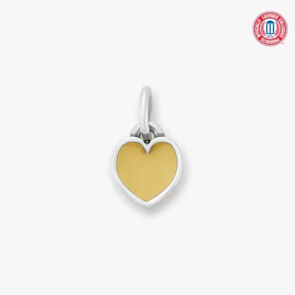 Enamel Georgia Tech Connected Hearts Charm