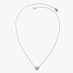 Delicate Heart Initial Necklace