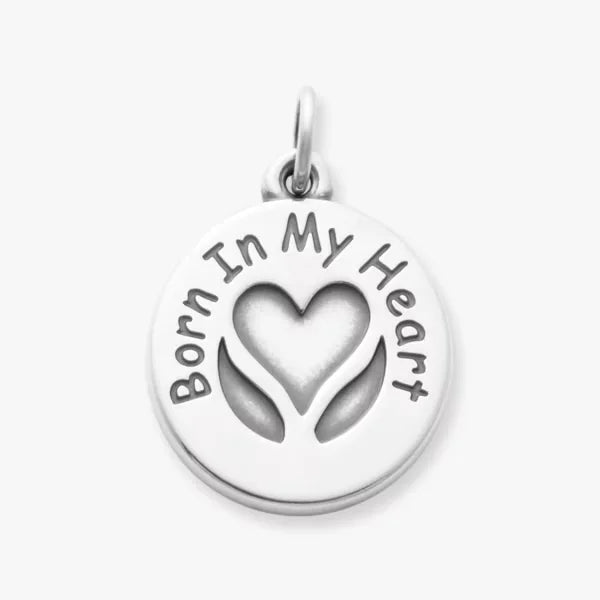 Born In My Heart Adoption Charm
